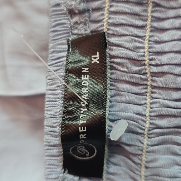 PRETTY GARDEN, long summer dress, size XL, blue color - Picture 5 of 10